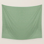 Narrow Stripes Green and Pink Pattern Wall Tapestry Gallery Image 4