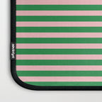 Narrow Stripes Green and Pink Pattern Laptop Sleeve Gallery Image 3