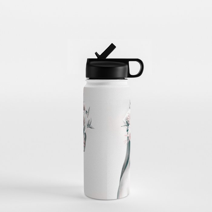 WOMAN WITH FLOWERS 11 Water Bottle Gallery Image 1