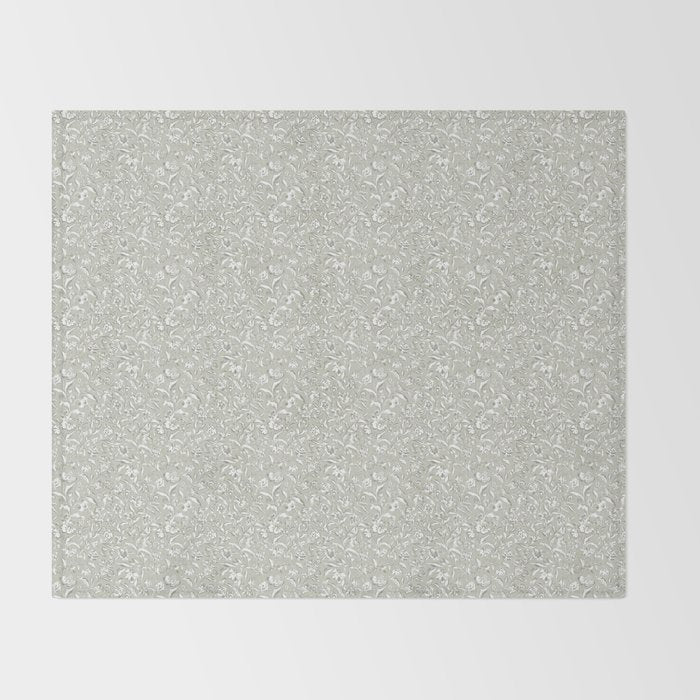 Painterly Florals - Sage Throw Blanket Gallery Image 2