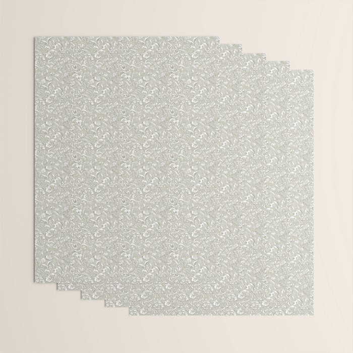Painterly Florals - Sage Wrapping Paper Gallery Image 3
