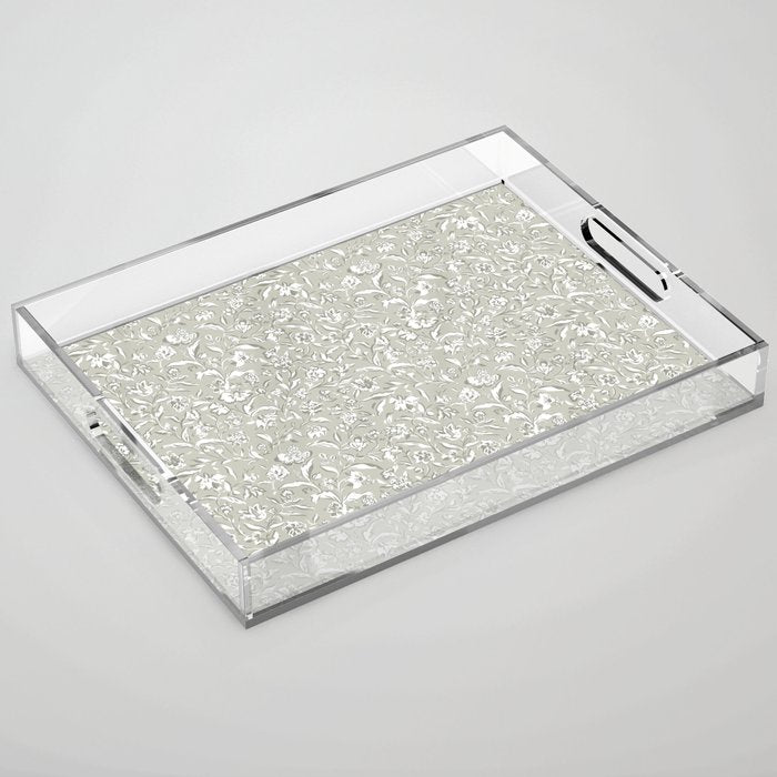 Painterly Florals - Sage Acrylic Tray Gallery Image 1