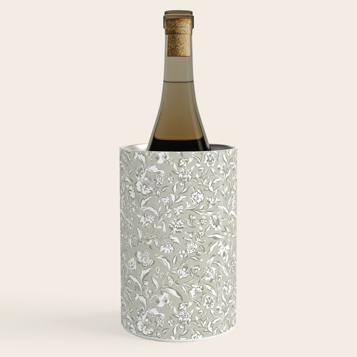 Painterly Florals - Sage Wine Chiller Gallery Image 3