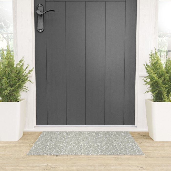 Painterly Florals - Sage Welcome Mat Gallery Image 3