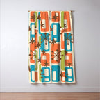 Mid Century Modern Atomic Sparkles 239 Window Curtain Gallery Image 3