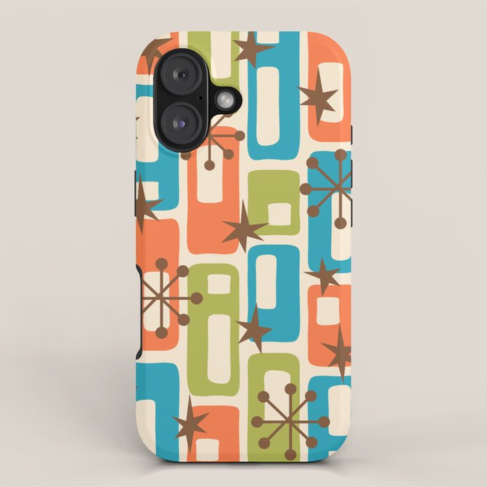 Mid Century Modern Atomic Sparkles 239 iPhone Case Gallery Image 1