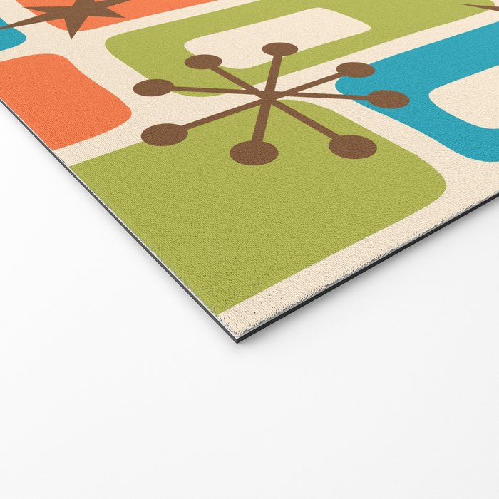 Mid Century Modern Atomic Sparkles 239 Welcome Mat Gallery Image 2