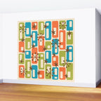 Mid Century Modern Atomic Sparkles 239 Wall Mural Gallery Image 2