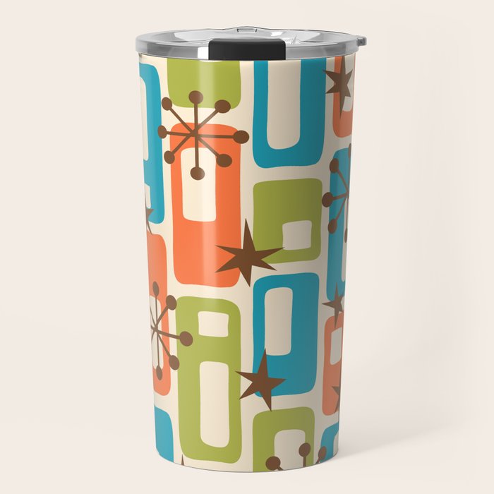Mid Century Modern Atomic Sparkles 239 Travel Mug Gallery Image 1