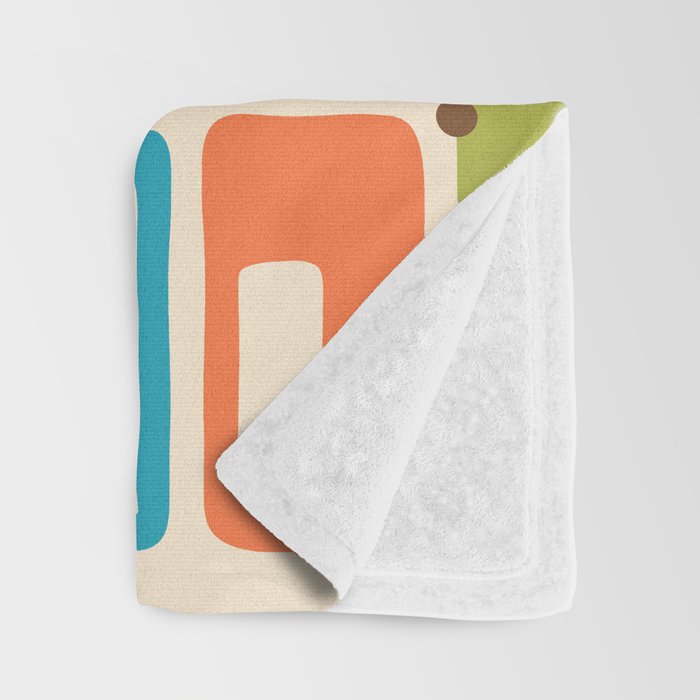 Mid Century Modern Atomic Sparkles 239 Throw Blanket Gallery Image 3