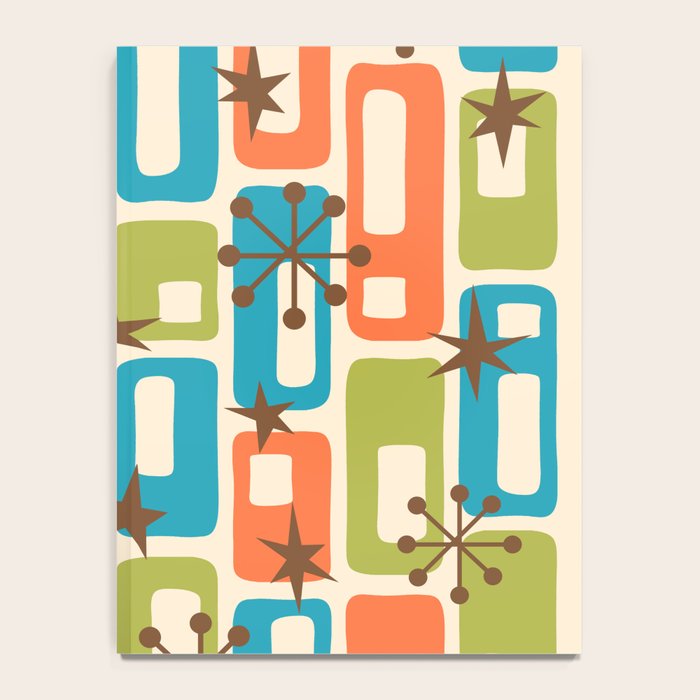Mid Century Modern Atomic Sparkles 239 Notebook Gallery Image 4