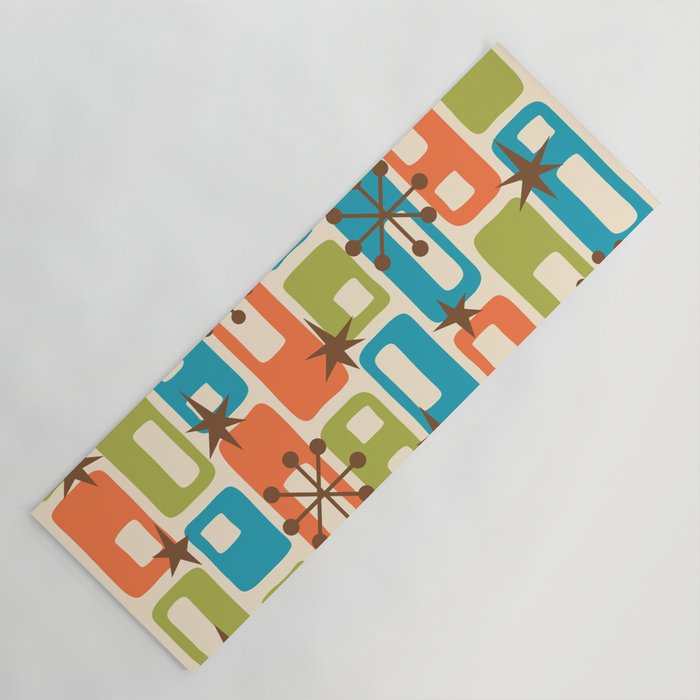 Mid Century Modern Atomic Sparkles 239 Yoga Mat Gallery Image 1