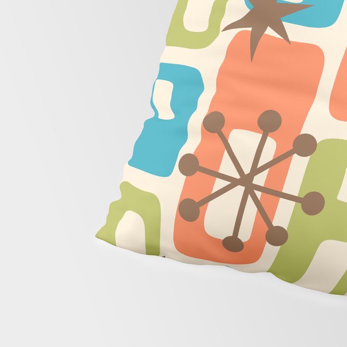 Mid Century Modern Atomic Sparkles 239 Pillow Sham Gallery Image 4