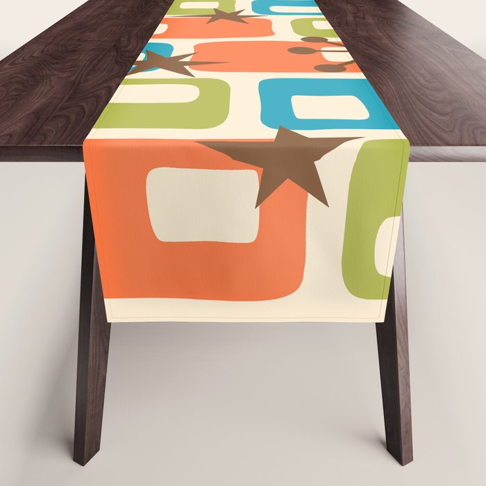 Mid Century Modern Atomic Sparkles 239 Table Runner Gallery Image 1