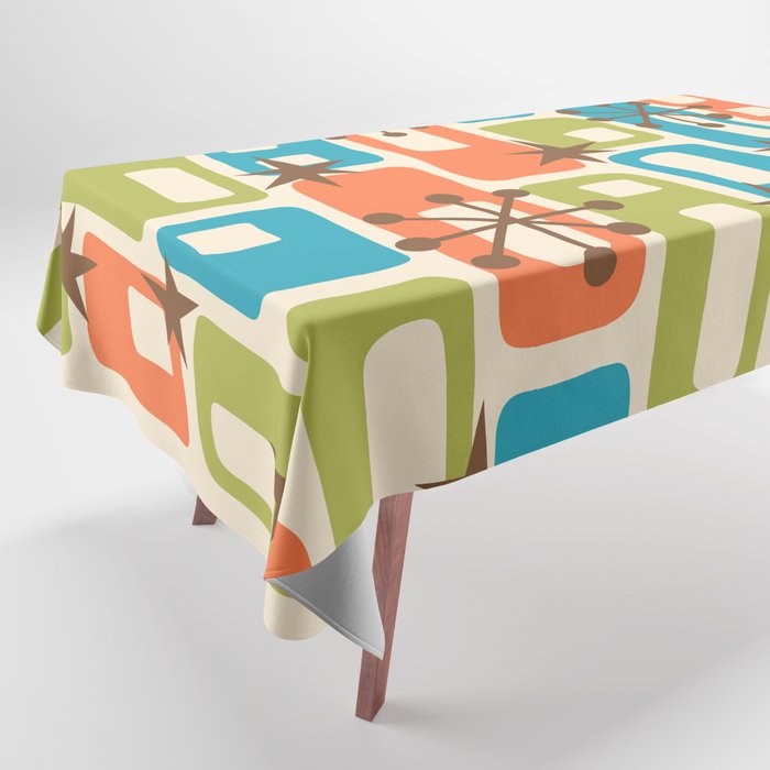Mid Century Modern Atomic Sparkles 239 Tablecloth