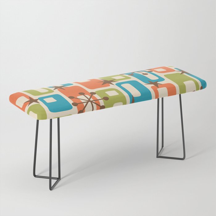 Mid Century Modern Atomic Sparkles 239 Bench Gallery Image 1