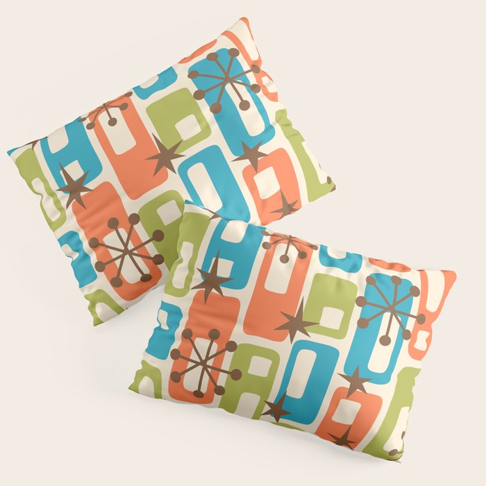 Mid Century Modern Atomic Sparkles 239 Pillow Sham Gallery Image 3