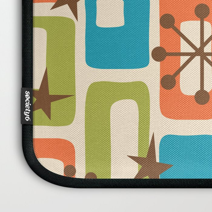 Mid Century Modern Atomic Sparkles 239 Laptop Sleeve Gallery Image 3