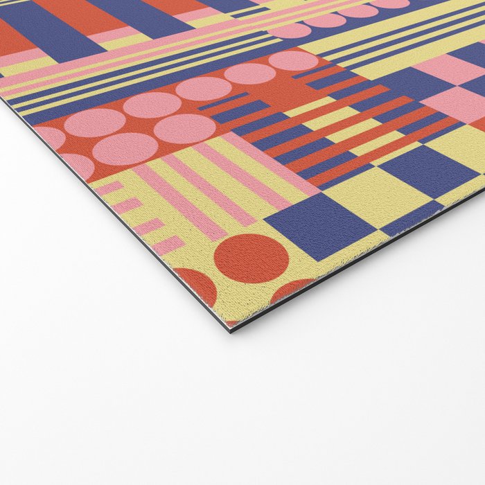 Geometric Composition Colorful Welcome Mat Gallery Image 2