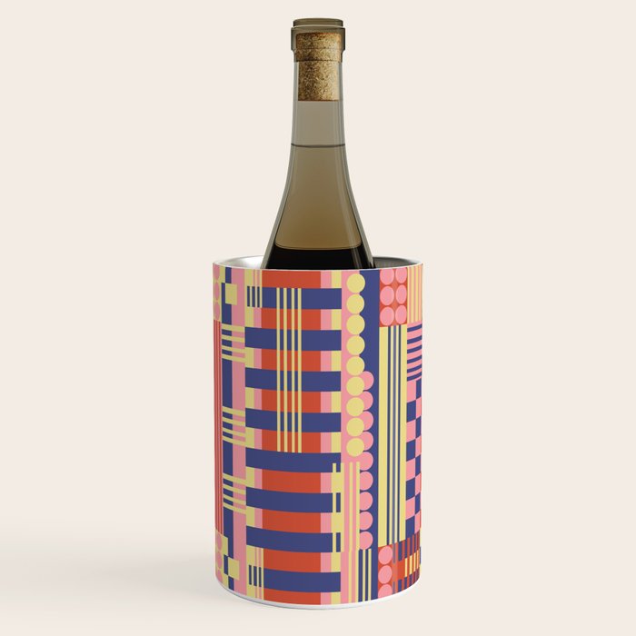 Geometric Composition Colorful Wine Chiller Gallery Image 3