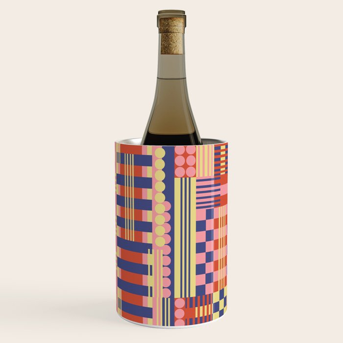 Geometric Composition Colorful Wine Chiller Gallery Image 2