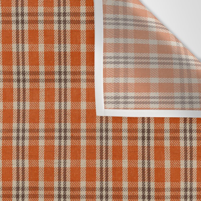North Country Plaid - classic red and brown Wall Tapestry Gallery Image 3