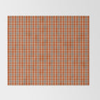 North Country Plaid - classic red and brown Throw Blanket Gallery Image 2
