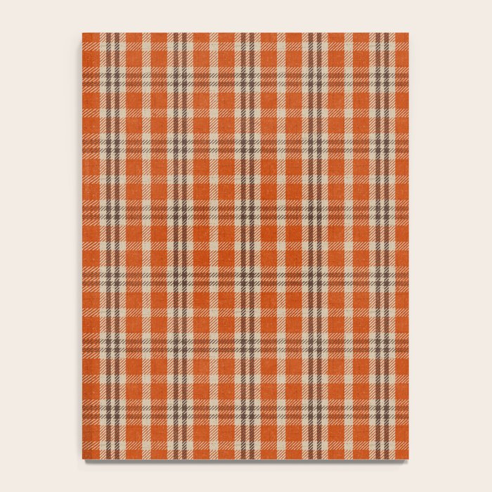 North Country Plaid - classic red and brown Notebook Gallery Image 4
