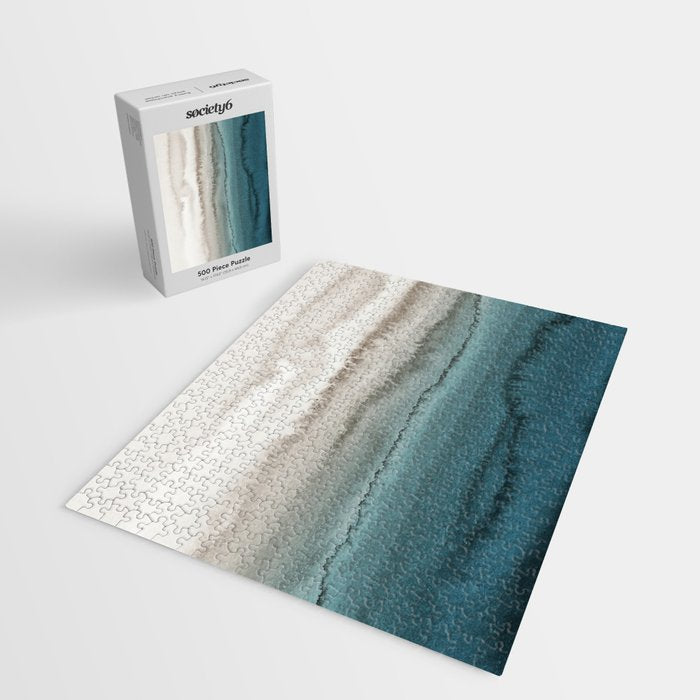 WITHIN THE TIDES - CRASHING WAVES TEAL Jigsaw Puzzle Gallery Image 2