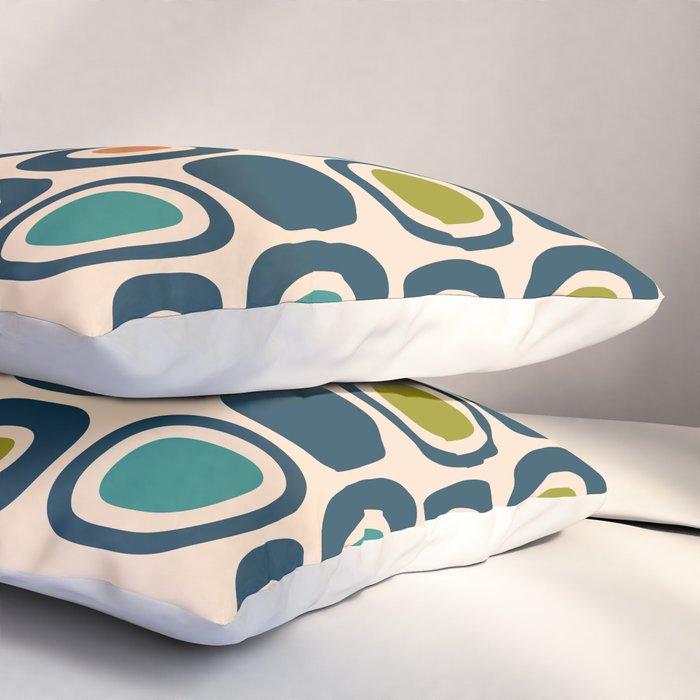 Mid Century Modern Scandinavian Abstract 322 Pillow Sham Gallery Image 3