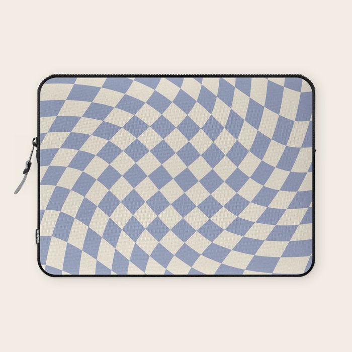 Sky Blue Checker Laptop Sleeve Gallery Image 1