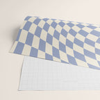 Sky Blue Checker Wrapping Paper Gallery Image 2