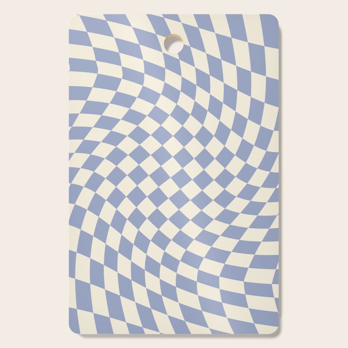 Sky Blue Checker Cutting Board Gallery Image 1