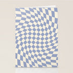 Sky Blue Checker Stationery Card Gallery Image 2