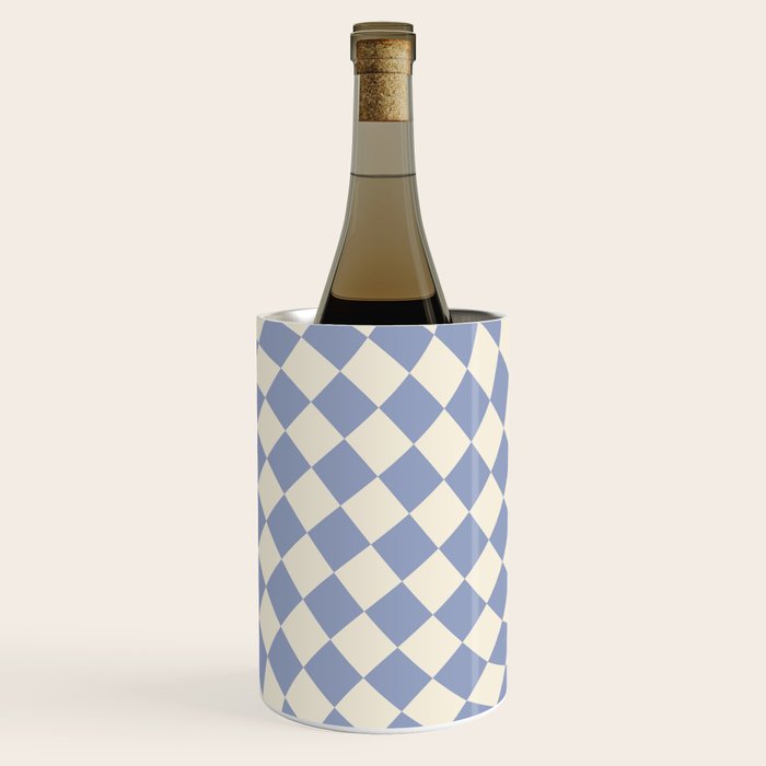 Sky Blue Checker Wine Chiller Gallery Image 1