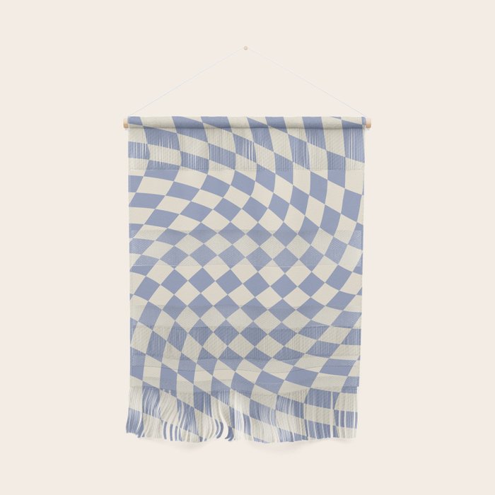 Sky Blue Checker Wall Hanging Gallery Image 1