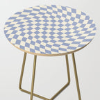 Sky Blue Checker Side Table Gallery Image 2