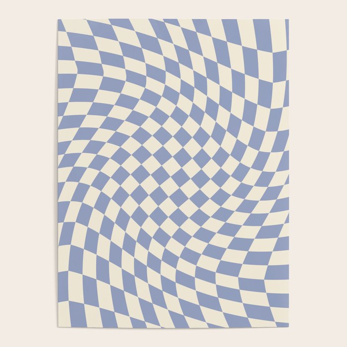 Sky Blue Checker Poster Gallery Image 4