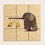 Elephant Swing Wood Wall Art Gallery Image 1