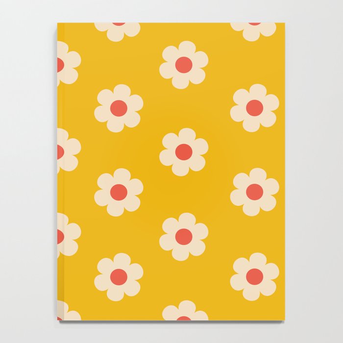 Yellow, Pink and Cream Daisy Flower Notebook Gallery Image 4