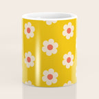 Yellow, Pink and Cream Daisy Flower Coffee Mug Gallery Image 4