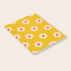 Yellow, Pink and Cream Daisy Flower Notebook Gallery Image 2