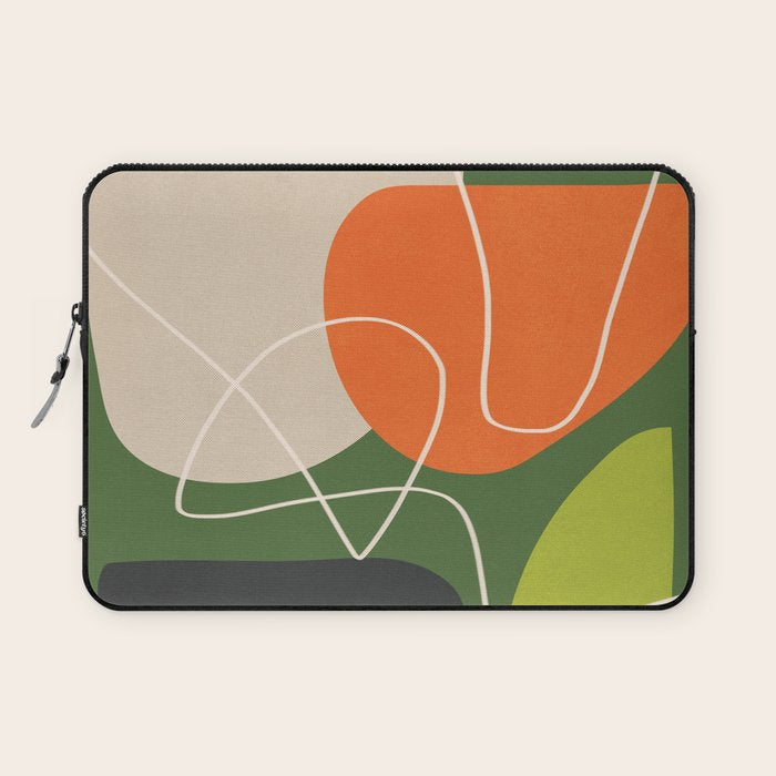 Minimal Colorful Abstract Shapes 10 Laptop Sleeve Gallery Image 1