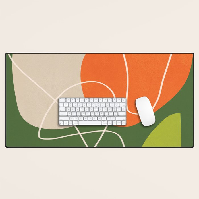 Minimal Colorful Abstract Shapes 10 Desk Mat Gallery Image 1
