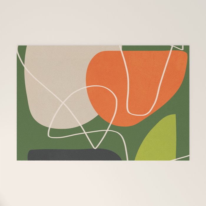 Minimal Colorful Abstract Shapes 10 Welcome Mat Gallery Image 1