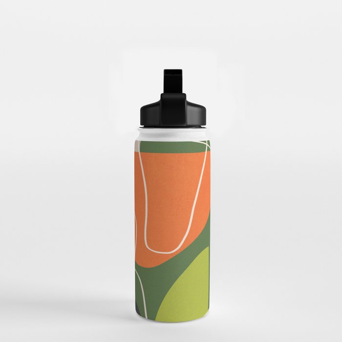 Minimal Colorful Abstract Shapes 10 Water Bottle Gallery Image 2