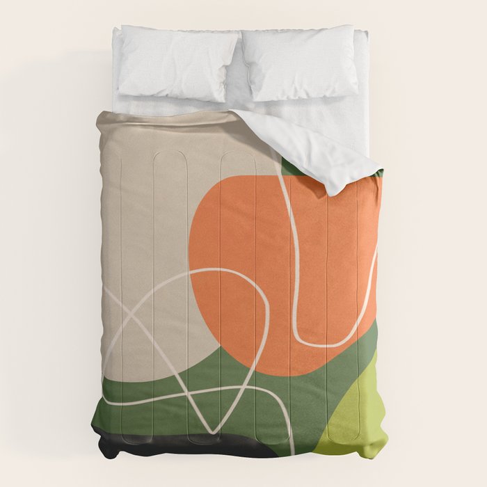 Minimal Colorful Abstract Shapes 10 Comforter Gallery Image 6