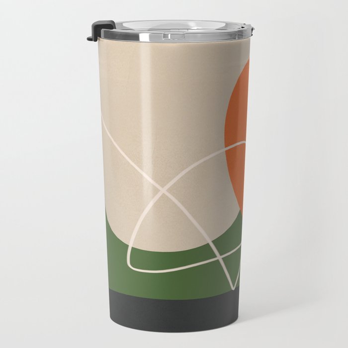 Minimal Colorful Abstract Shapes 10 Travel Mug Gallery Image 3
