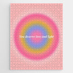 You Deserve Love And Light - Aura Gradient  Jigsaw Puzzle Gallery Image 1