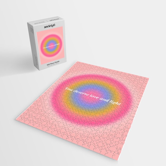 You Deserve Love And Light - Aura Gradient  Jigsaw Puzzle Gallery Image 2